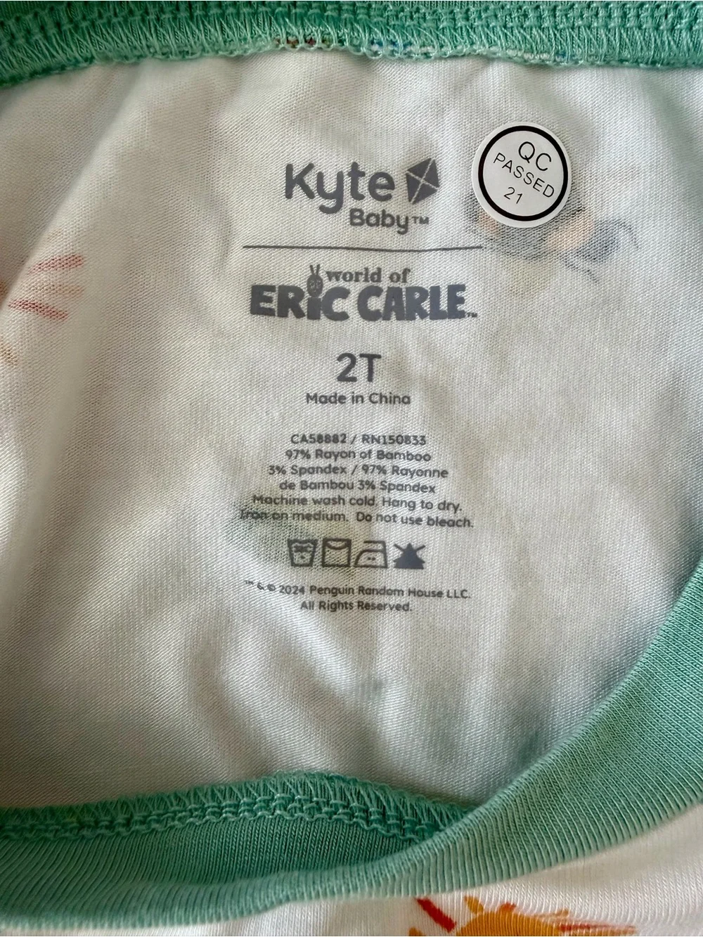 Kyte BABY x Eric Carle Pocket Tee NWOT